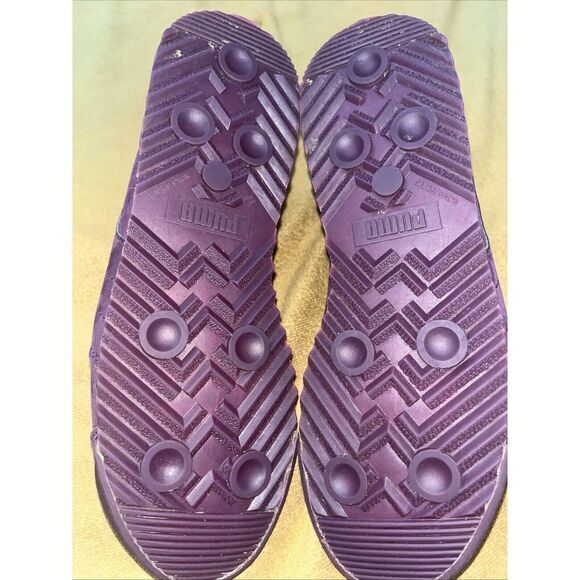 Puma Roma Mono Translucent Suede Sneakers Womens 6.5 Purple Clean Rare Shoes Gym - Picture 9 of 16